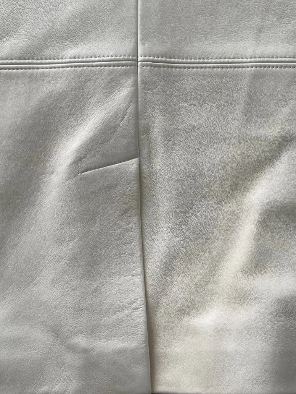 J. Crew Collection Alfie Leather Blazer in Ivory Size 4 NWT